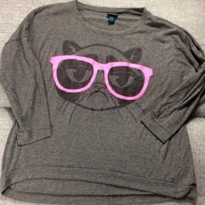 Grumpy cat rue21+ size 2x soft lightweight sweater